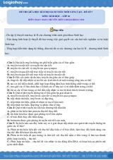 Đề thi giữa học kì 2 Sinh 10 Chân trời sáng tạo - Đề số 7